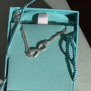 Elegant Silver Infinity Necklace